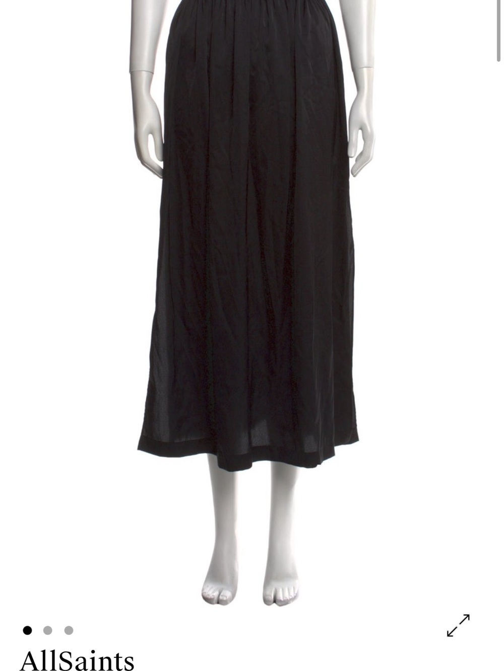 AllSaints Black Maxi Skirt size XS